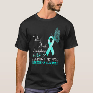 Scleroderma Awareness I Support My Hero Butterfly T-Shirt