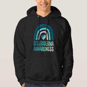 Scleroderma Awareness Month Survivor Warrior Teal  Hoodie