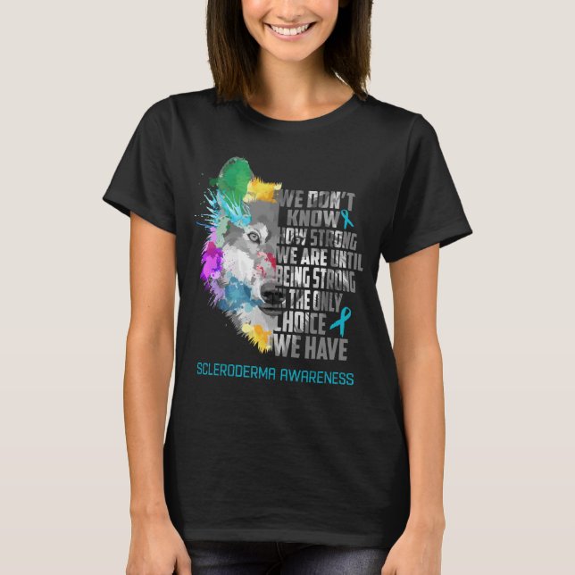 Scleroderma Awareness Ribbon Support Gifts T-Shirt (Front)