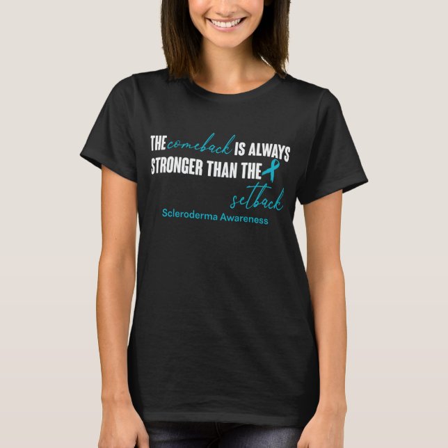 Scleroderma Awareness Ribbon Support Gifts T-Shirt (Front)