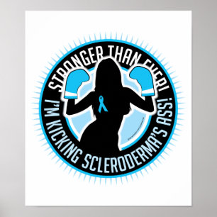 Scleroderma Boxing Girl Poster