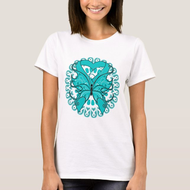 Scleroderma Butterfly Circle of Ribbons T-Shirt (Front)