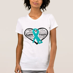 Scleroderma Heart Ribbon Collage T-Shirt