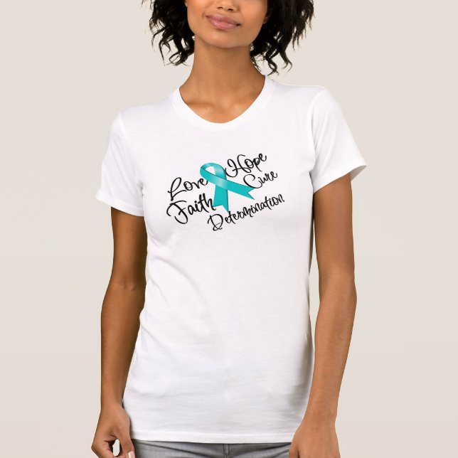 Scleroderma Love Hope Determination T-Shirt (Front)