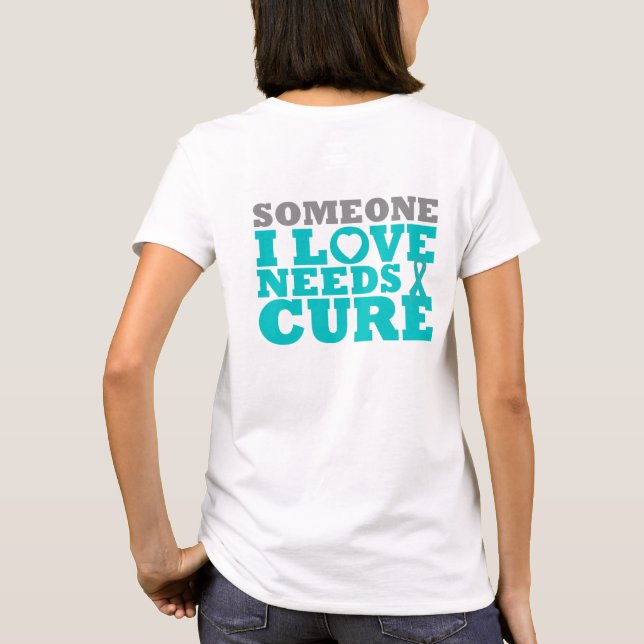 Scleroderma Someone I Love Needs A Cure T-Shirt (Back)