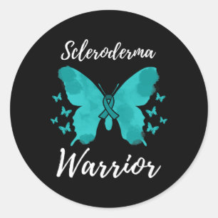 Scleroderma Warrior Scleroderma Awareness Classic Round Sticker