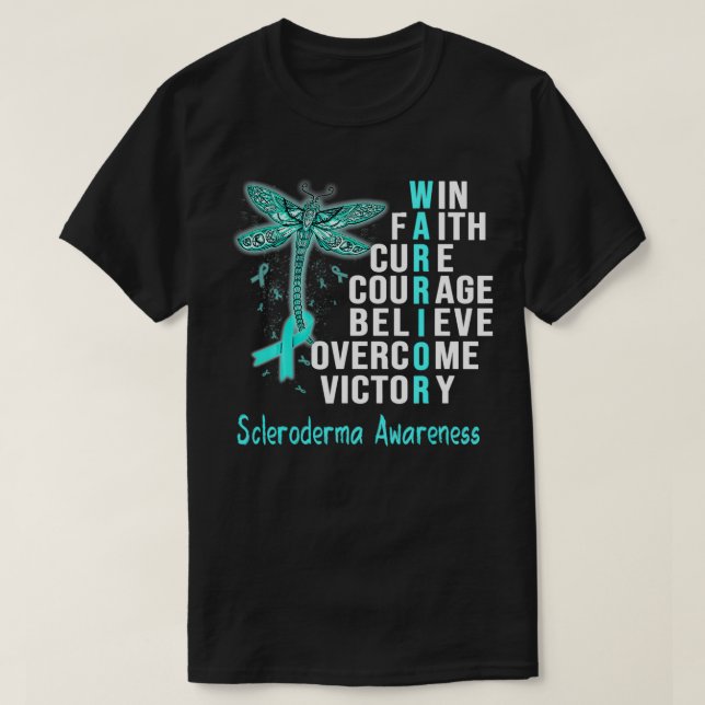 Scleroderma Warrior Scleroderma Awareness  T-Shirt (Design Front)