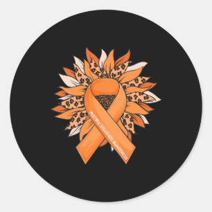 Sclerosi Sunflower Multiple Sclerosis Awareness  Classic Round Sticker
