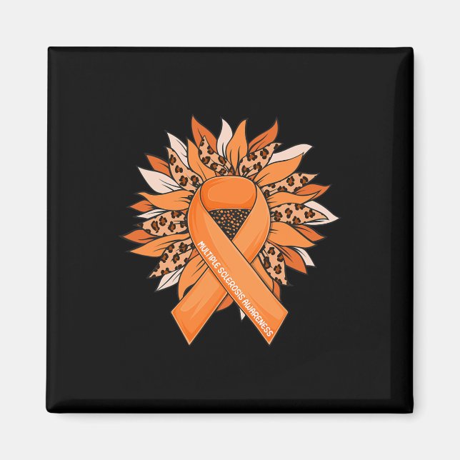 Sclerosi Sunflower Multiple Sclerosis Awareness  Magnet (Front)