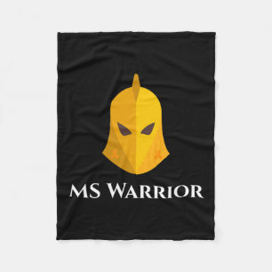 Sclerosis Awareness Knight Brave Ms Warrior Fleece Blanket