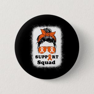 Sclerosis Awareness Messy Bun Support Squad Ms Mum 6 Cm Round Badge