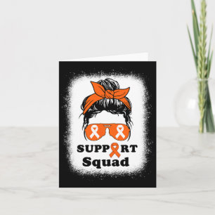Sclerosis Awareness Messy Bun Support Squad Ms Mum Card