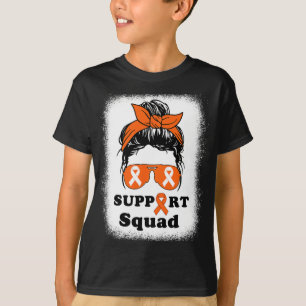Sclerosis Awareness Messy Bun Support Squad Ms Mum T-Shirt