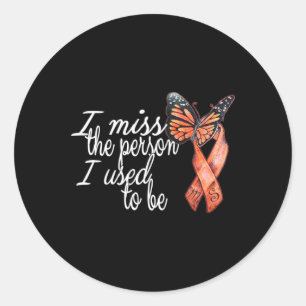 Sclerosis Awareness Ms Classic Round Sticker