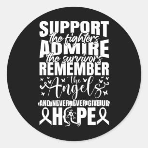 Sclerosis Awareness Ms Warrior Support Multiple Sc Classic Round Sticker