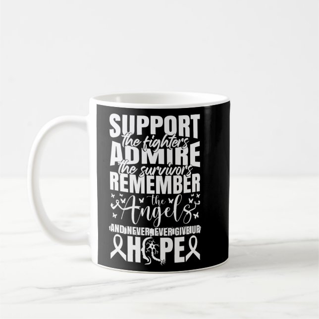 Sclerosis Awareness Ms Warrior Support Multiple Sc Coffee Mug (Left)