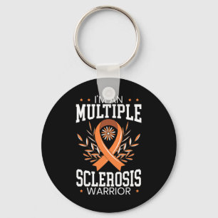 Sclerosis Awareness Orange Ribbon Key Ring