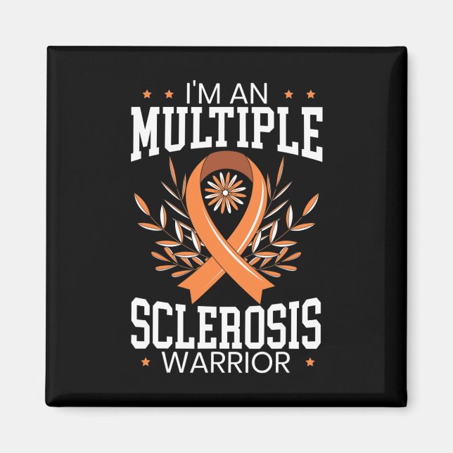 Sclerosis Awareness Orange Ribbon  Magnet (Front)