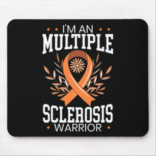 Sclerosis Awareness Orange Ribbon Mouse Pad