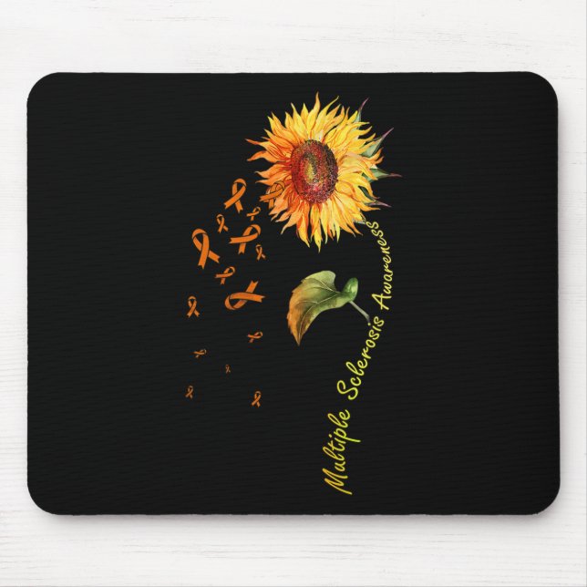Sclerosis Awareness Sunflower Ms Awareness  Mouse Pad (Front)