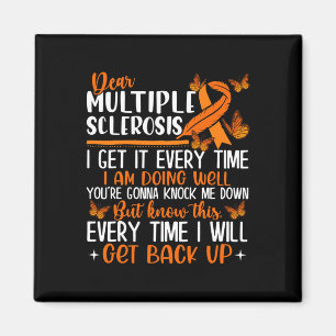 Sclerosis Butterfly Ribbon World Ms Day  Magnet