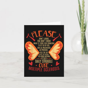Sclerosis Daily Truggle Cure Card