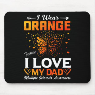 Sclerosis Ms Warrior I Wear Orange Dad Mouse Pad
