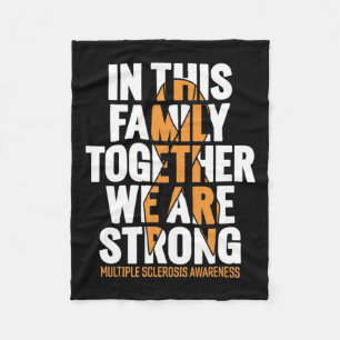 Sclerosis Support Ms Multiple Sclerosis Awareness Fleece Blanket