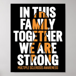 Sclerosis Support Ms Multiple Sclerosis Awareness Poster