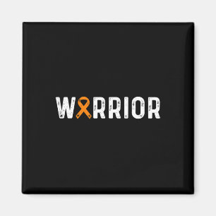Sclerosis Warrior Awareness Ms Orange Ribbon  Magnet