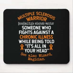 Sclerosis Warrior Definition Awareness Mouse Pad