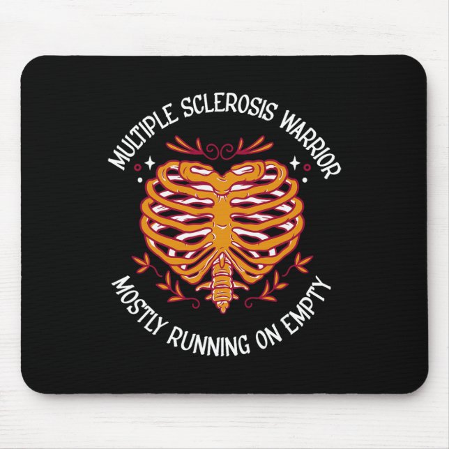 Sclerosis Warrior Mostly Running On Empty  Mouse Pad (Front)