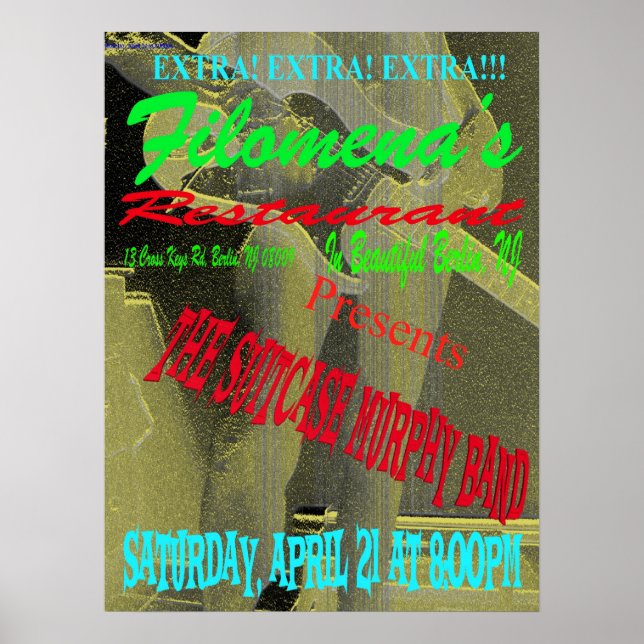 SCMB @ Filomena's Poster (Front)