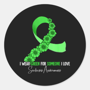 Scoliosis Awareness 1 Classic Round Sticker