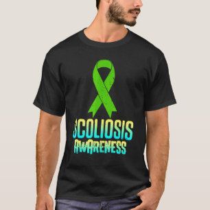 Scoliosis Awareness Aware Scoliotic Warrior Surviv T-Shirt