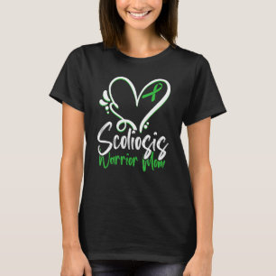 Scoliosis Awareness Mum Heart Scoliotic Warrior Su T-Shirt