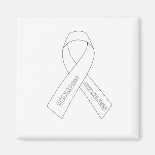 Scoliosis Awareness Ribbon Magnet