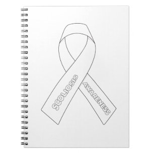 Scoliosis Awareness Ribbon Notebook