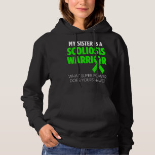 Scoliosis Awareness Sister Scoliotic Warrior Survi Hoodie