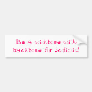 Scoliosis Bumper Sticker