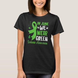 Scoliosis Spine Back Surgery Awareness Ribbon Scol T-Shirt