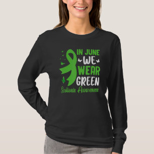 Scoliosis Spine Back Surgery Awareness Ribbon Scol T-Shirt