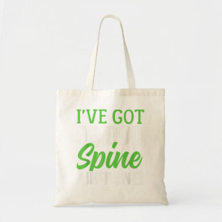 Scoliosis Survivor Spinal Injury Ribbon Scoliosis Tote Bag