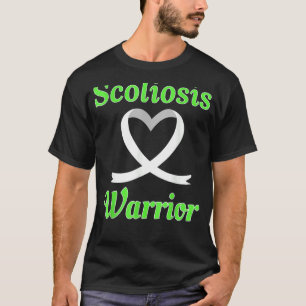 Scoliosis Warrior Heart Ribbon Disease Awareness T-Shirt