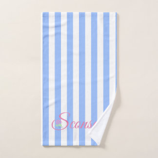 Sconset/Nantucket hand towel blue stripe
