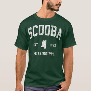 Scooba Mississippi MS Vintage Athletic Sports Desi T-Shirt
