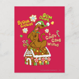 Scooby and Gingerbread House Postcard