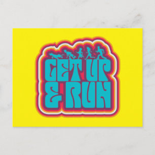 Scooby and the Gang "Get Up & Run" Graphic Postcard
