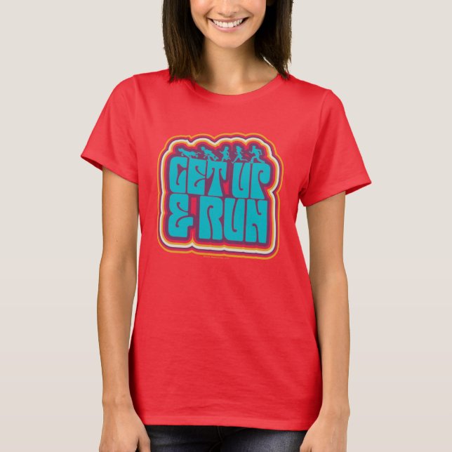 Scooby and the Gang "Get Up & Run" Graphic T-Shirt (Front)
