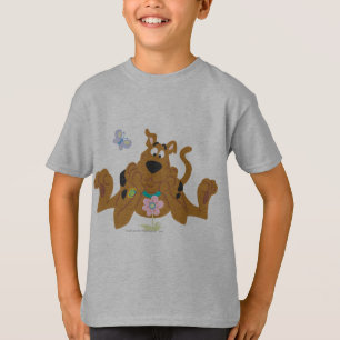 Scooby-Doo Admiring Flower T-Shirt